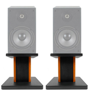 8‚Äù Wood Bookshelf Speaker Stands For Dayton Audio B652 6.5" Bookshelf Speakers