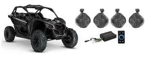 (4) 8" Tower Speakers+Memphis Amplifier+Bluetooth Control For Can-Am Maverick