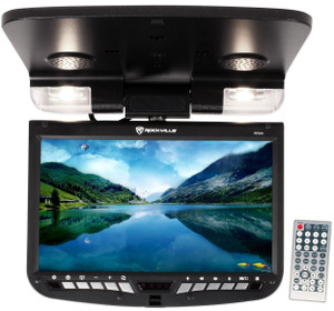 Rockville RFD91 9" Black Flip Down Car Monitor w/DVD/USB/SD Player + Speakers