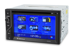 Rockville RVD6.2 Double Din 6.2" Car DVD Player Receiver Bluetooth iPhone, USB