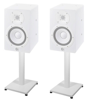 Pair 21‚Äù Steel White Stands For Yamaha HS7 Studio Monitors