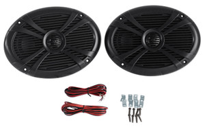 2 Rockville RMSTS69B 6x9 1000w Waterproof Marine Boat Speakers 2-Way Black