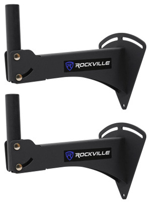Pair Rockville Adjustable PA Wall Mount Brackets for Behringer B108D Speakers