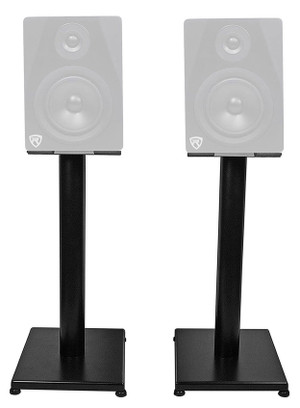 Rockville 21‚Äù Black Steel Studio Monitor Speaker Stands For Rockville DPM5B