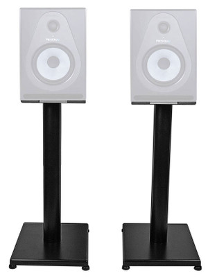 Rockville 21‚Äù Black Steel Studio Monitor Speaker Stands For Samson Resolv SE8