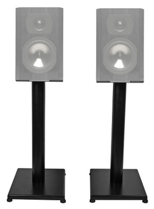 Pair Black 21‚Äù Steel Speaker Stands For Boston Acoustics CS23 Bookshelf Speakers