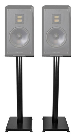 Pair Black 29" Steel Speaker Stands For Pair MartinLogan LX16 Bookshelf Speakers