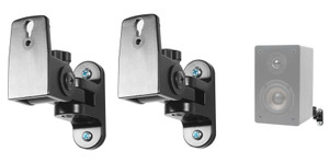 Pair Hidden Wall Mount Swivel Brackets For Micca MB42 Bookshelf Speakers