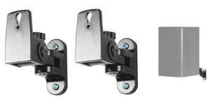 Pair Hidden Wall Swivel Brackets For Theater Solutions B1 Bookshelf Speakers
