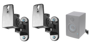 (2) Hidden Wall Mount Swivel Brackets For Presonus Eris E4.5 Studio Monitors