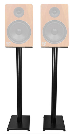 Rockville 37‚Äù Black Steel Studio Monitor Speaker Stands For Rockville APM8C