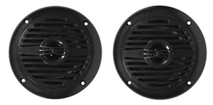 Pair Rockville MS40B Black 4" 200 Watt Marine Boat Speakers Compact and Powerful
