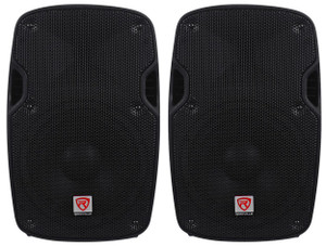 2) Rockville SPG84 8“ Passive 800W DJ PA Speakers ABS Lightweight Cabinet 4 Ohm