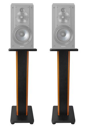 Pair 28" 2-Tone Speaker Stands For Sony SSCS5 Bookshelf Speakers