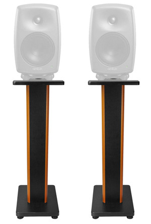 (2) Rockville 28" 2-Tone Studio Monitor Speaker Stands For Genelec 8030C