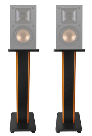 Pair 28" 2-Tone Speaker Stands For Klipsch R-14M Bookshelf Speakers