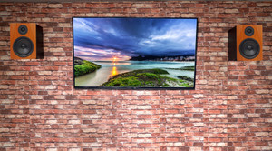 (2) Rockville APM5C 5.25" Powered Studio Monitor Speakers+Swivel Wall Brackets