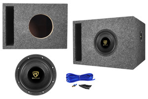 Rockville W65K9D2 6.5" 1000 Watt Car Audio Subwoofer+Vented Sub Box Enclosure