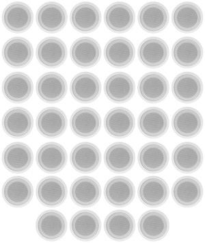 40) Rockville CCL5T White 70V 5" Commercial Ceiling Speakers 4 Restaurant/Office