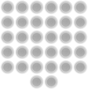 32) Rockville CCL5T White 70V 5" Commercial Ceiling Speakers 4 Restaurant/Office