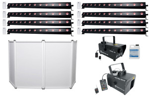 6 American DJ ADJ UB 12H 41.75" RGBAW+UV LED DMX Wash Light Bars+Facade+Fog+Haze