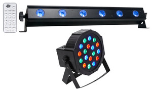 American DJ ADJ UB 6H 22.5" RGBAW+UV LED DMX Wash Light Bar+Par Up-Light
