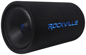 Rockville RTB12A 12 600 Watt Powered Subwoofer Bass Tube + Bass Remote