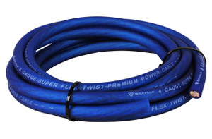 Rockville R4G150-Blue 4 AWG Gauge 18 Ft Car Amp Power/Ground Installation Wire