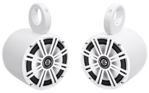 (2) Jeep Wrangler Kicker 6.5" Waterproof Soundbar/Roll Bar Speakers w/LED Lights