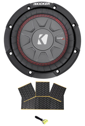 Kicker 43CWRT672 COMPRT67 6 3/4" 300W Shallow Car Subwoofer Sub+Rockmat CWRT67-2