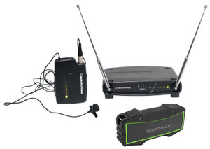 Audio Technica ATW-901a/L Wireless Lavalier Microphone Mic + Bluetooth Speaker