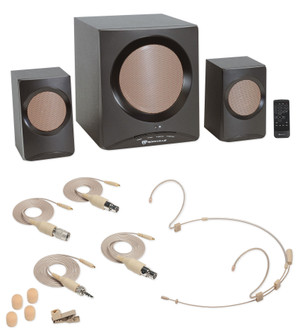 Samson DE50X Headset Microphone Mic, 4 Adapters, 2.5mm Capsule+Rock Media System