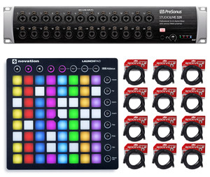 PRESONUS Studiolive 32R Digital Rack Mount Mixer + Launchpad Controller + Cables