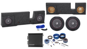 10" Kicker Subwoofers+800w Amp+Box For 2004-2008 Ford F150 Xcab or Super Crew