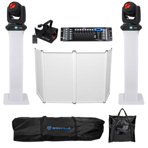 (2) Chauvet DJ Intimidator Beam 140SR Moving Heads+Totems+Facade+Fogger w/LED's