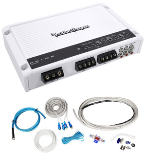 Rockford Fosgate M600-4D 600w 4-Channel Class D Marine Amplifier+Marine Amp Kit