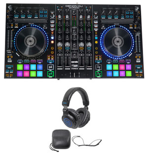 DENON MC7000 4-Channel Digital Mixer, Serato DJ Controller Interface+Headphones