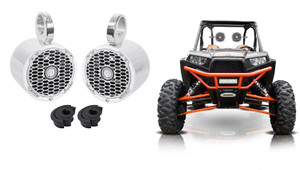 Pair Rockford Fosgate 6.5" 340 Watt Rollbar Speakers 4 ATV/UTV/RZR/Cart/Polaris