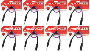 8 Rockville RCXMB1.5P Purple 1.5' Male REAN XLR to 1/4'' TRS Balanced Cables