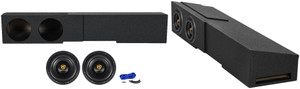 (2) Underseat Subwoofers+Box For 2007-20 GM/Chevy 1500 Crew Cab 2500HD/3500HD