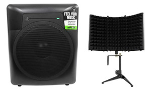 Mackie MRS10 10” 120w Powered Active Studio Subwoofer Sub+Isolation Shield