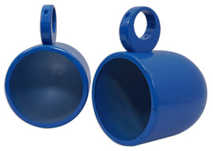 Pair Rockville MAC80-Blue 8" Aluminum Wakeboard Tower Speaker Pod Enclo