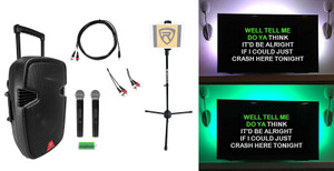 Rockville Home Karaoke Quarantine Family Activity Singing Machine w/2) Mics