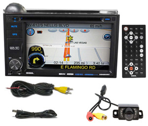 SSL DD620NV In-Dash 6.2" Bluetooth DVD GPS Navigation Receiver w/USB/SD+Camera