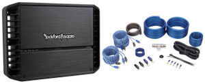 Rockford Fosgate Punch P400X4 400 Watt RMS 4 Channel Car Amplifier+Amp Wire Kit