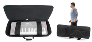 Rockville BEST BAG 76 Key Padded Rigid Durable Keyboard Gig Bag Case+Foam Insert