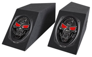 6x9" Boss Speakers+Custom Rear Wheel Well Enclosures For 87-95 Jeep Wrangler YJ