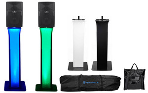 (2) Peavey PVX 12 800 Watt 12" 2-Way DJ Speakers+Adjustable Totem Style Stands