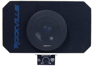 Rockville RMW8A 8 inch 800w Tunnel Slot Ported Powered Subwoofer Enclosure Class D