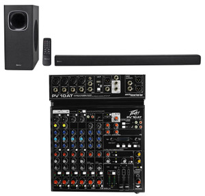 Peavey PV 10AT PV10AT Mixer Bluetooth/USB,Compressor/Effects+AutoTune+Rockbar